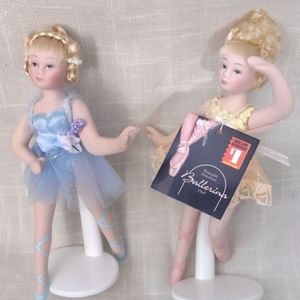 Two Porcelain Ballerina Dolls